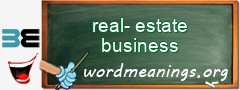 WordMeaning blackboard for real-estate business